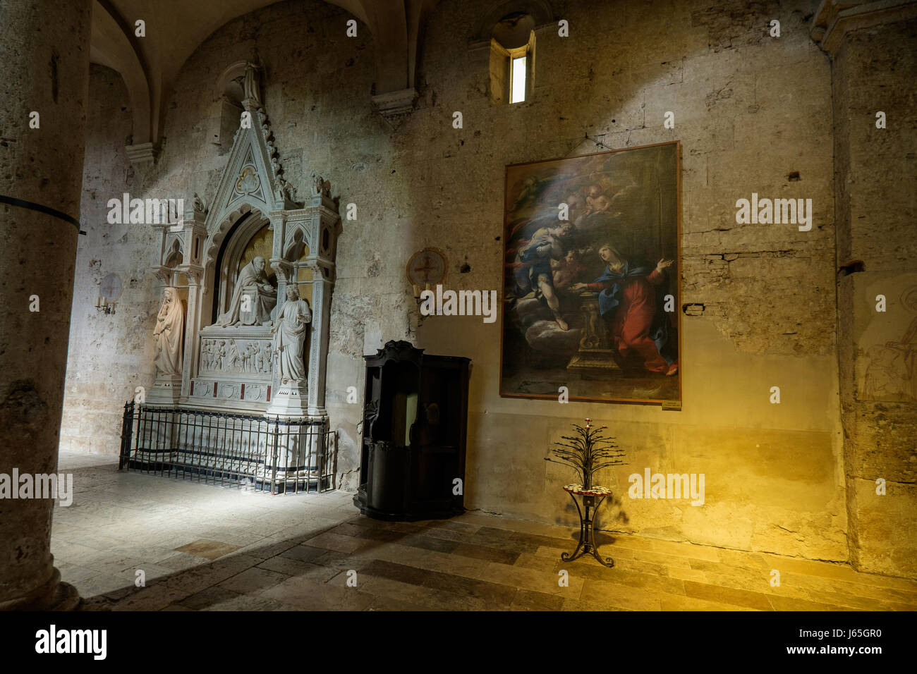 MASSA MARITTIMA, ITALIE - 14 mai 2017 : la Toscane, la Cathédrale Saint Cerbone, ville médiévale de Massa Marittima en Italie Banque D'Images