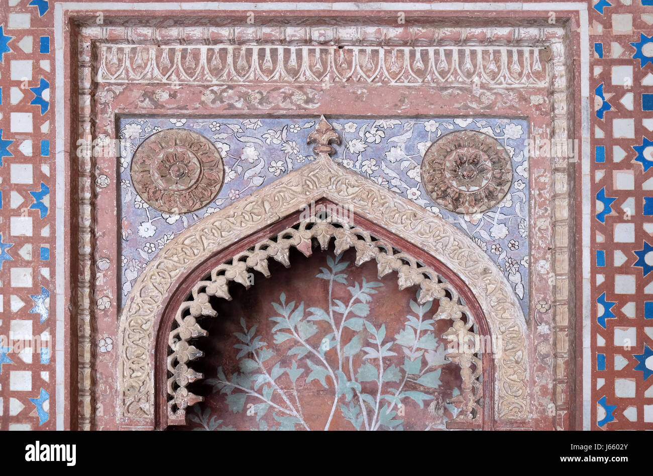 La mosquée Jama Masjid de Fatehpur Sikri complexe, Uttar Pradesh, Inde, 15 février 2016. Banque D'Images