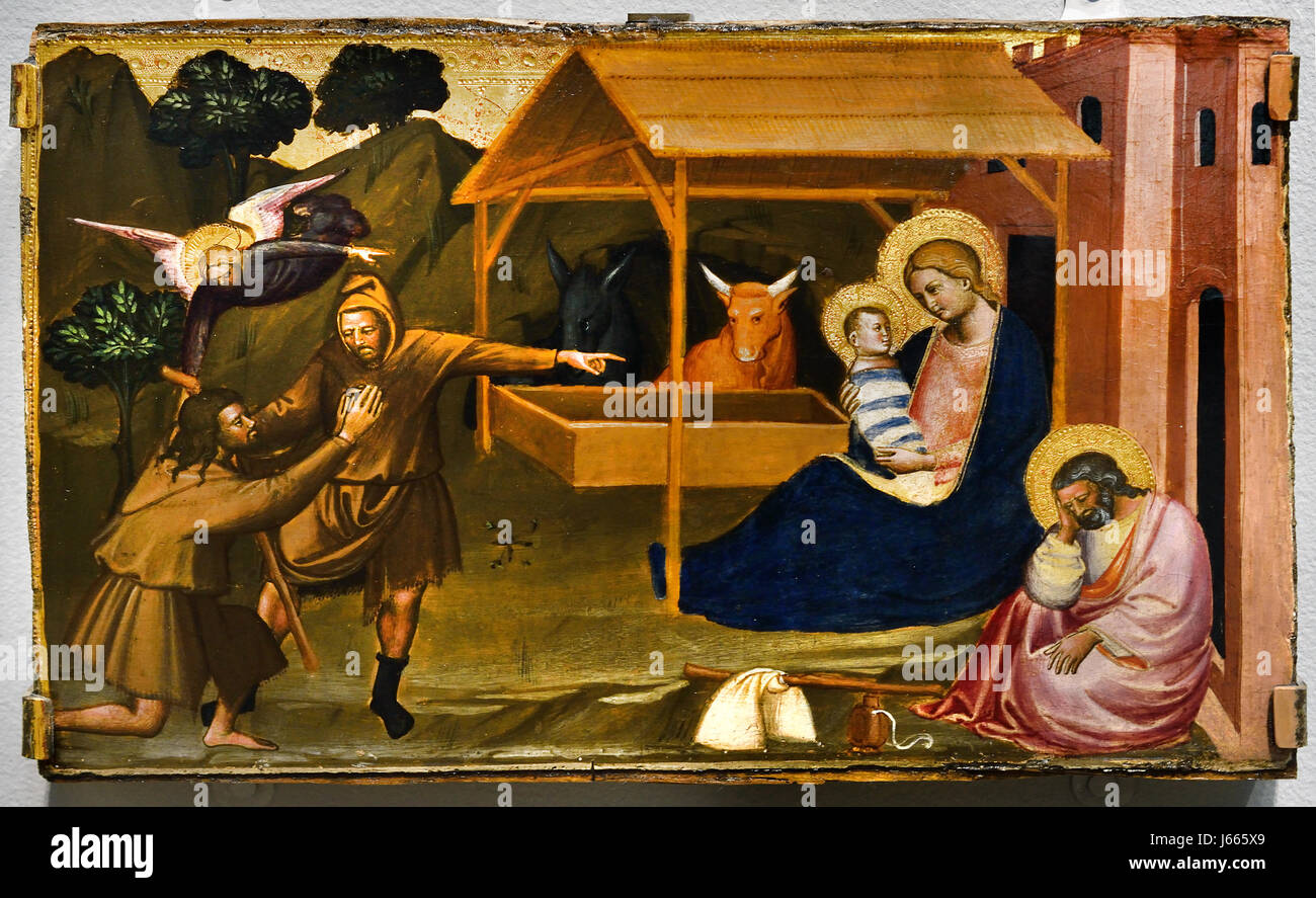 Adoration des bergers 1383, Niccolò di Pietro Gerini 1368 1427 Italie