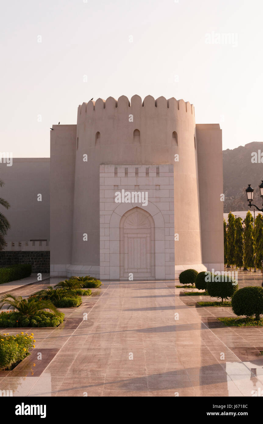 Palais du Sultan Qaboos, Muscat, Oman. Banque D'Images
