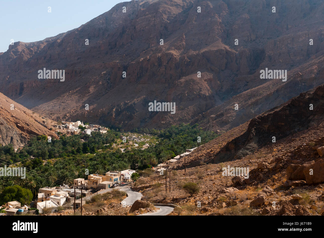 Wadi Tiwi, Oman. Banque D'Images