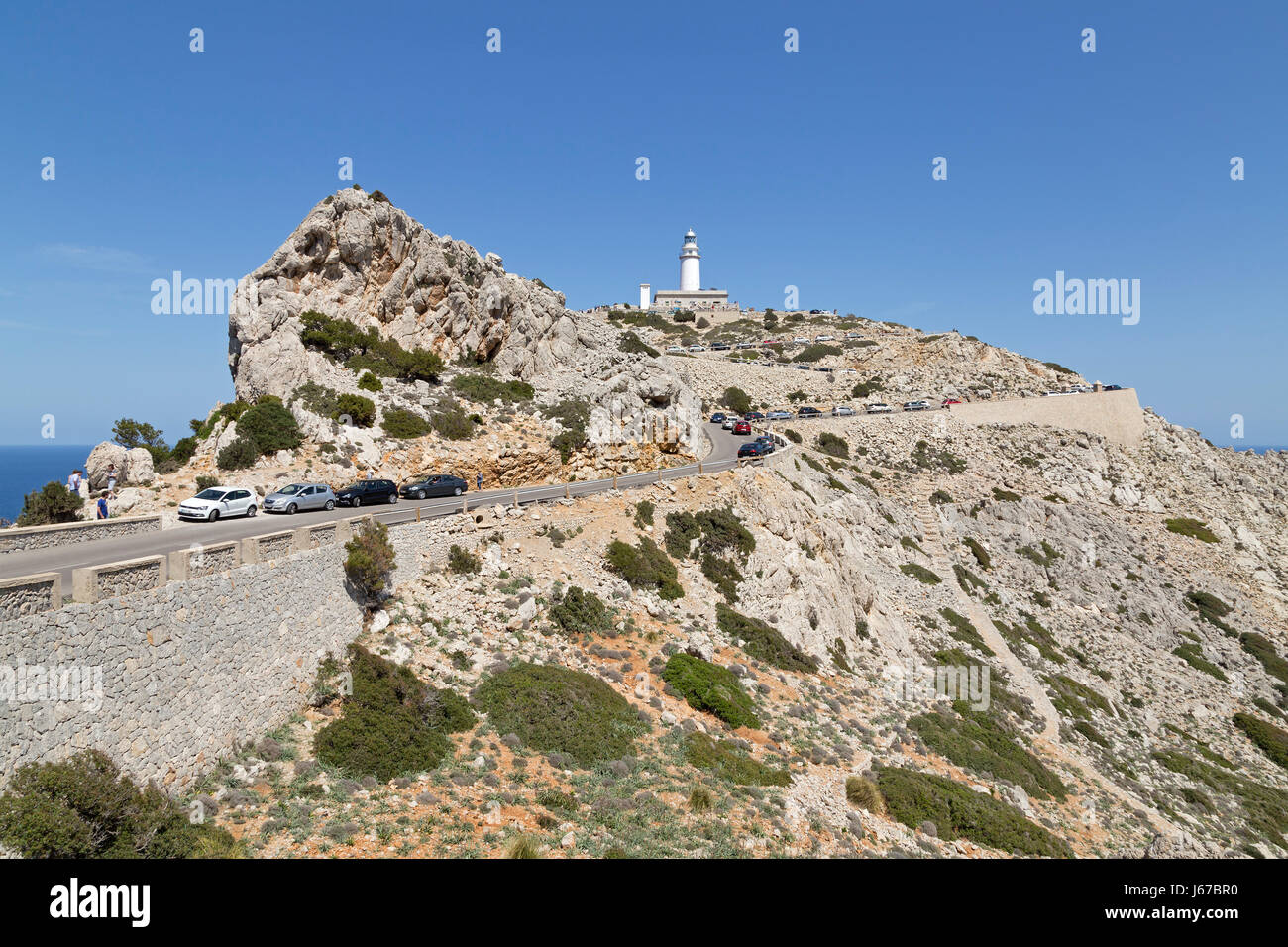 Phare sur la péninsule de Formentor, Majorque, Espagne Banque D'Images