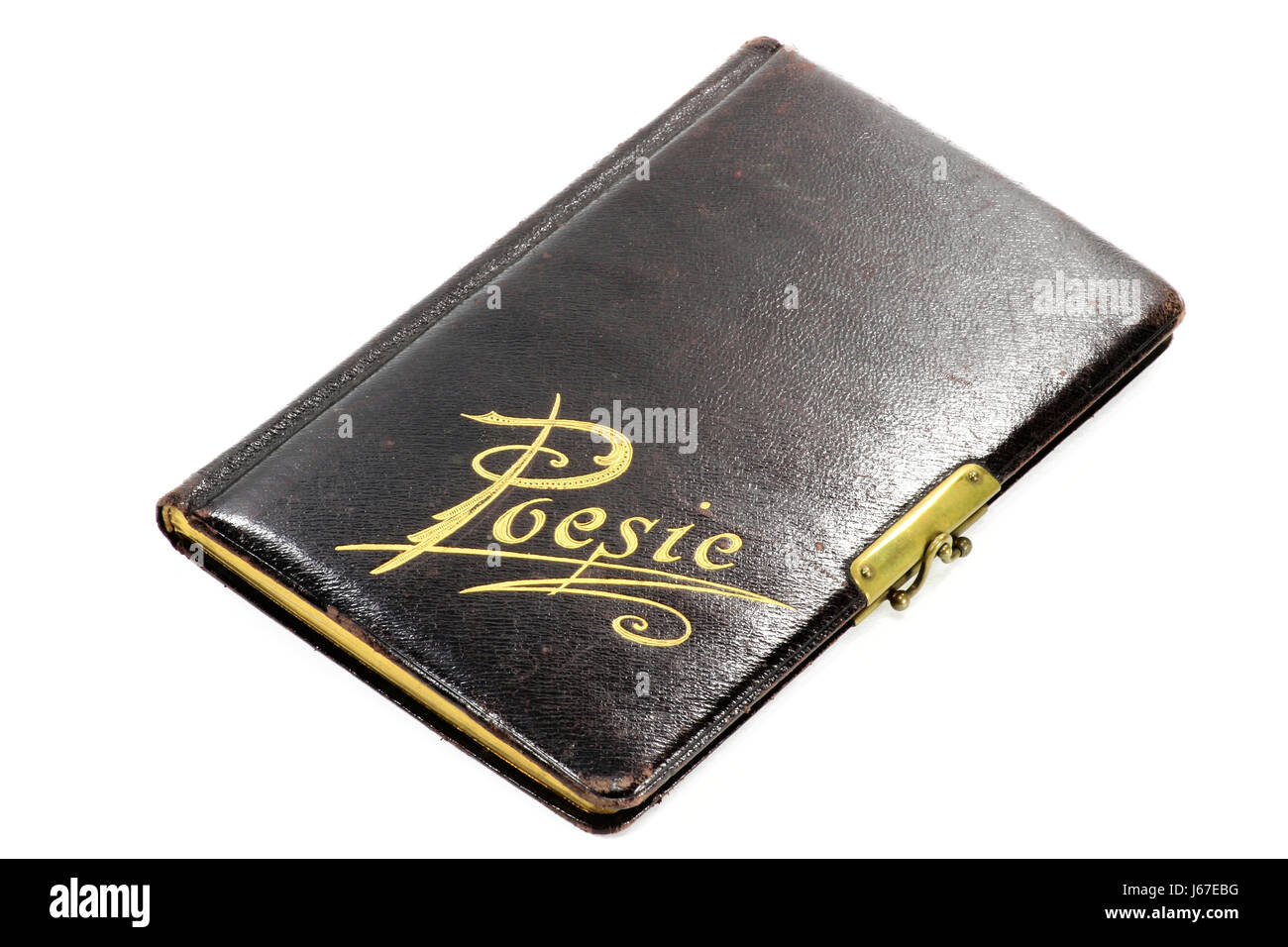 La poésie allemande album isolé sur fond blanc Banque D'Images