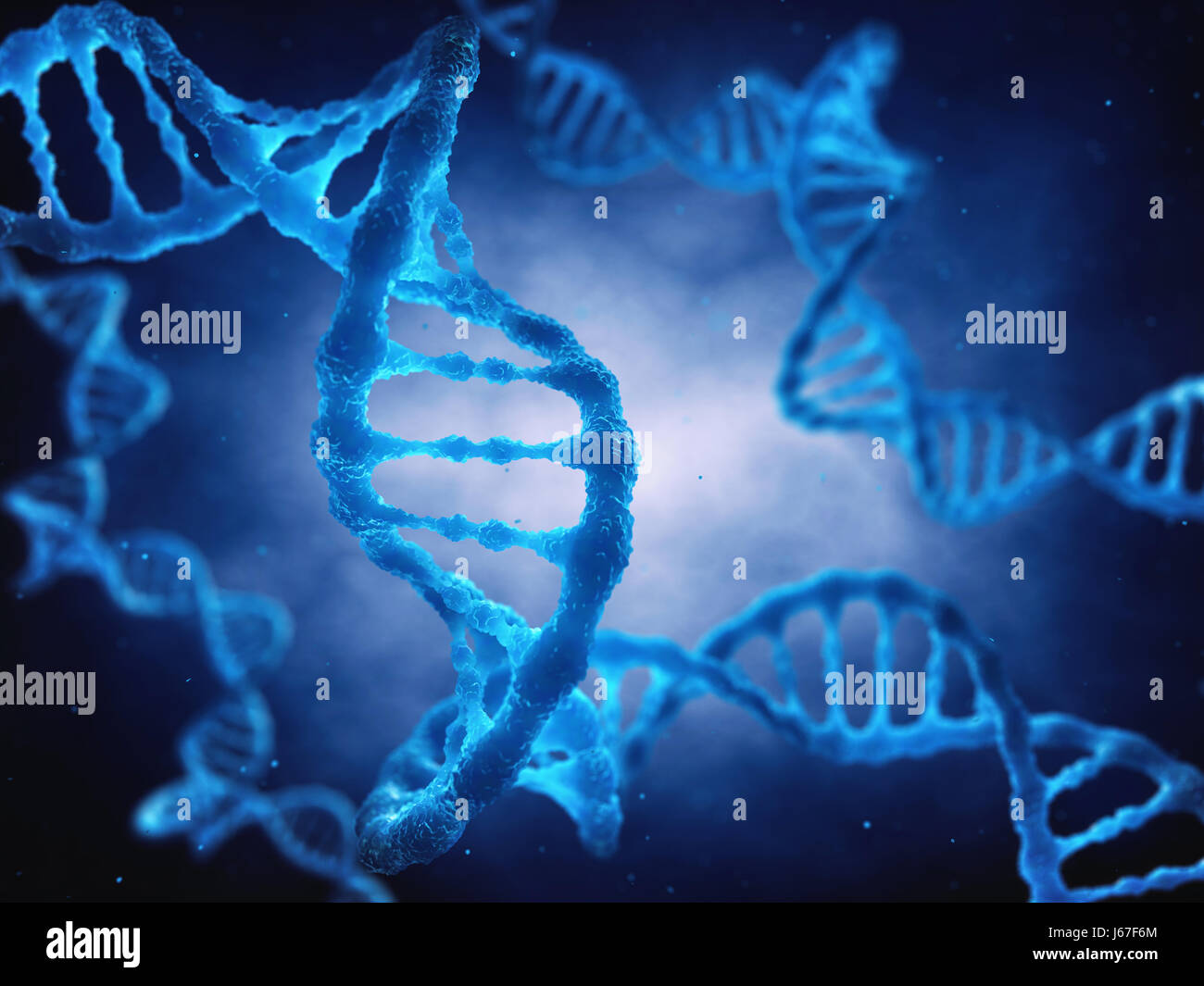 La molécule en double hélice de l'ADN est le plan génétique pour la vie , la génétique moléculaire Banque D'Images
