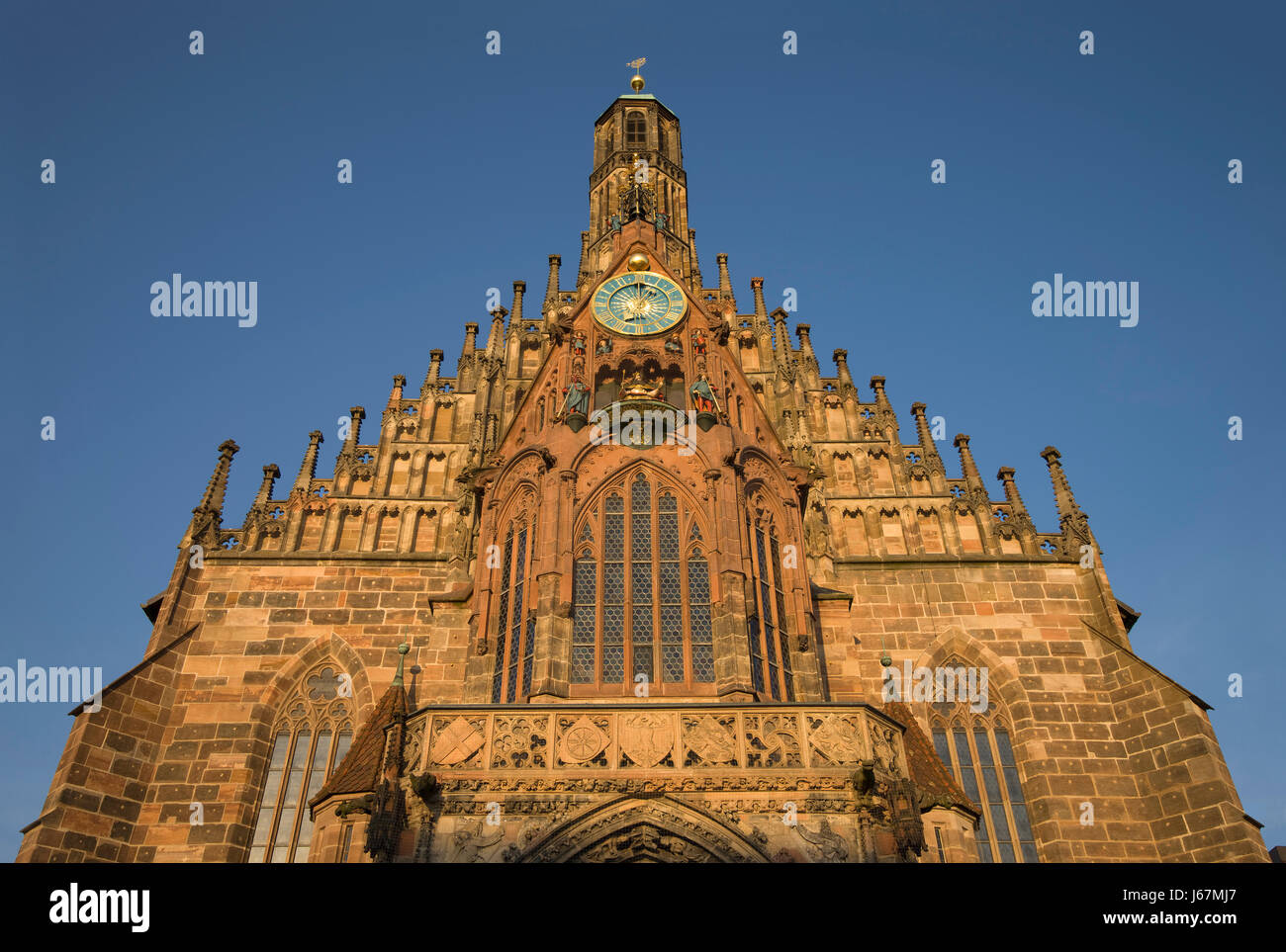 La frauenkirche à Nuremberg Banque D'Images