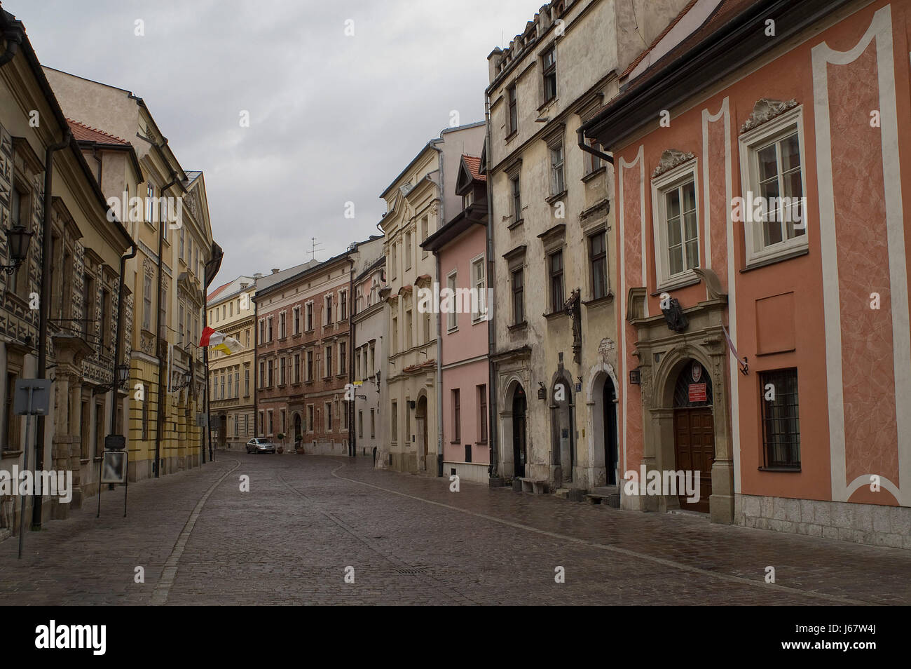 Chemin chemin Chemin rue royale d'hiver de style de Cracovie construction architecture Banque D'Images