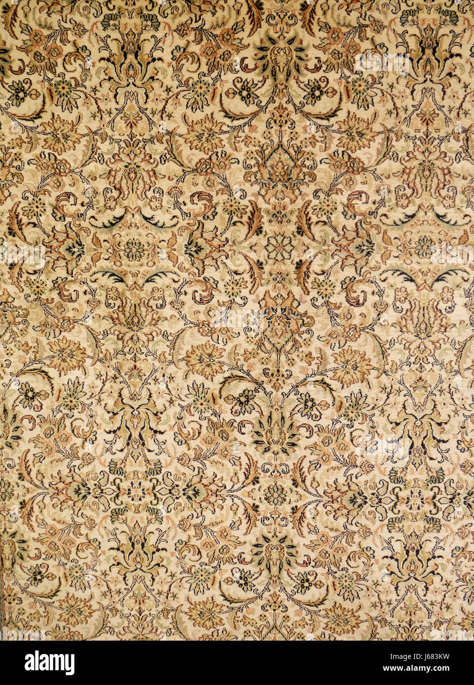 Tapis tissé à la main, de l'artisanat oriental à Jaipur, Rajasthan, Inde le 16 février 2016. Banque D'Images