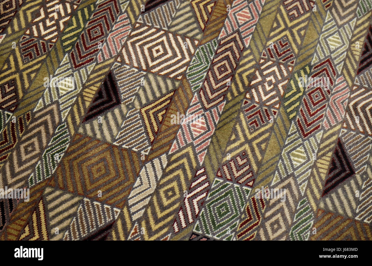 Tapis tissé à la main, de l'artisanat oriental à Jaipur, Rajasthan, Inde le 16 février 2016. Banque D'Images