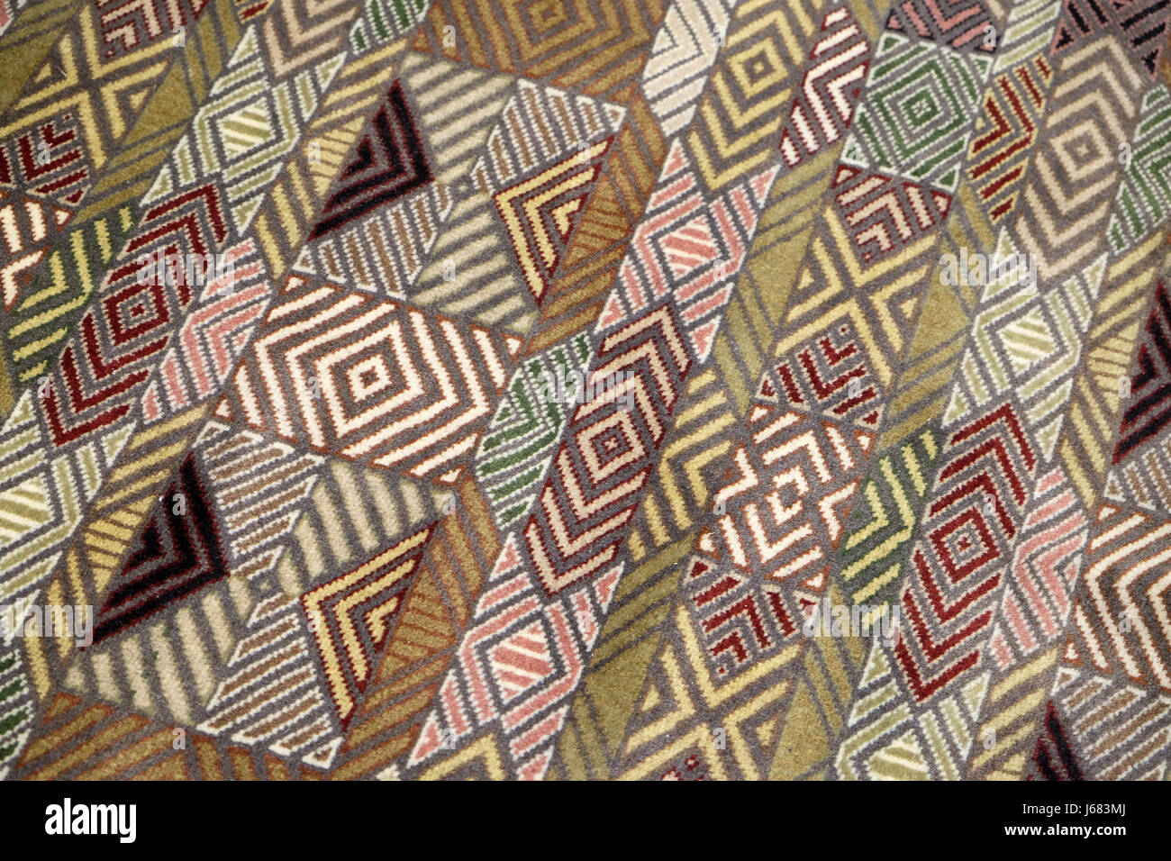 Tapis tissé à la main, de l'artisanat oriental à Jaipur, Rajasthan, Inde le 16 février 2016. Banque D'Images