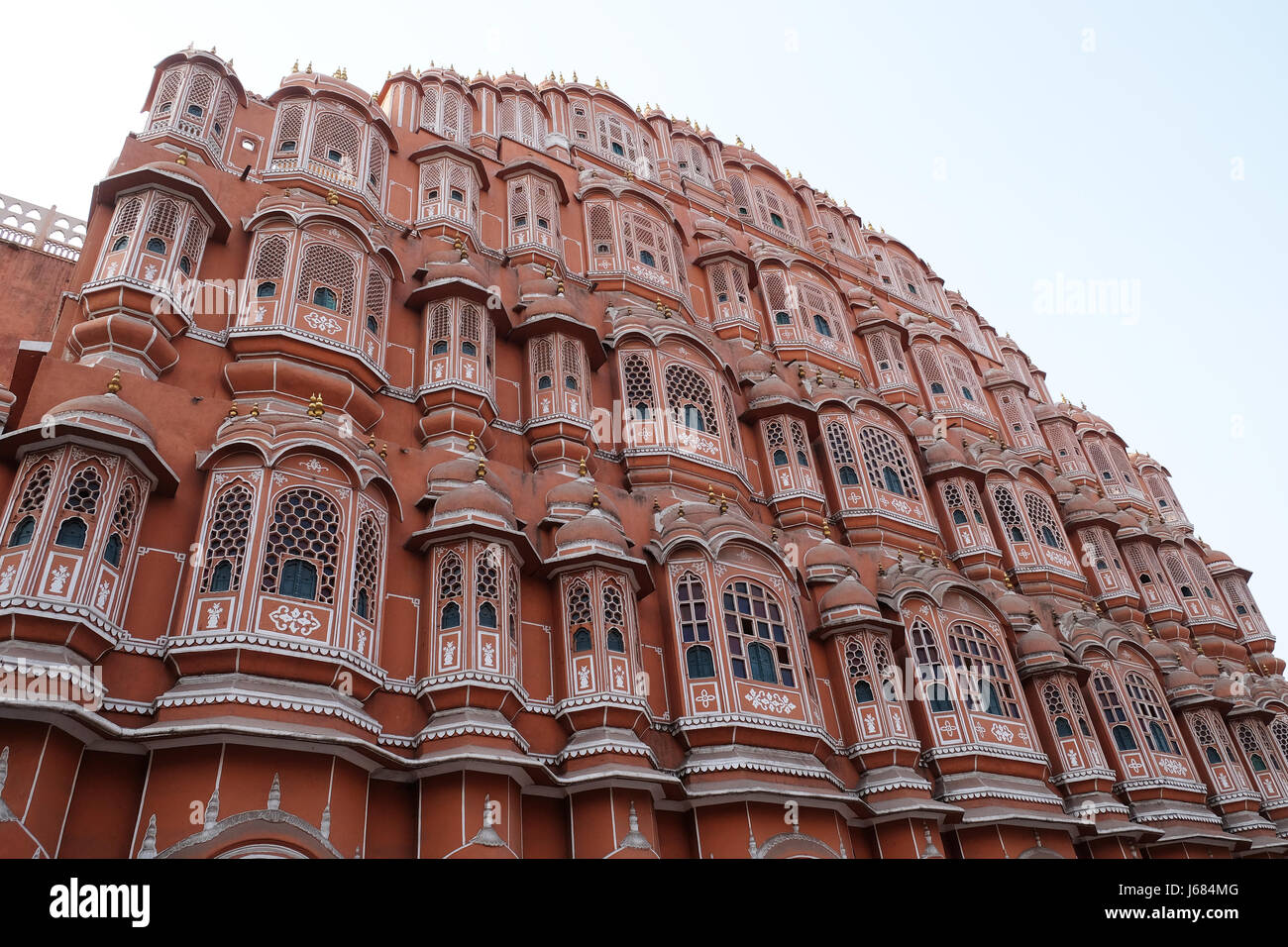 Hawa Mahal, le palais des vents à Jaipur, Rajasthan, Inde. Jaipur est la capitale et la plus grande ville du Rajasthan Banque D'Images