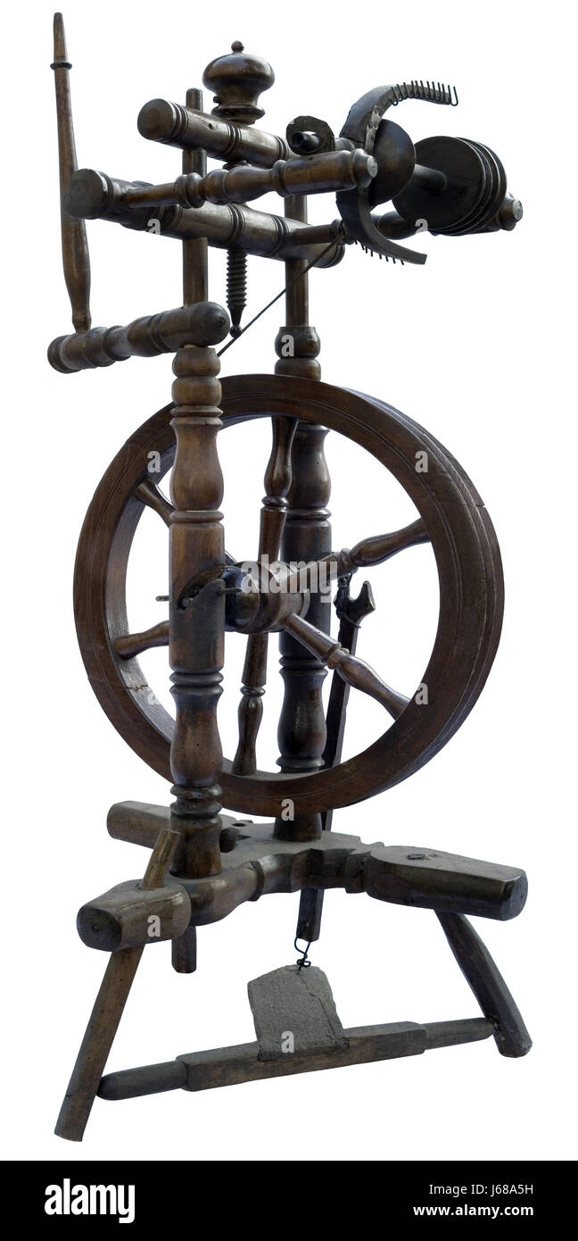 Roues isolées de la fusée volant ancien antiquité rustique rustique cordon ficelle Banque D'Images