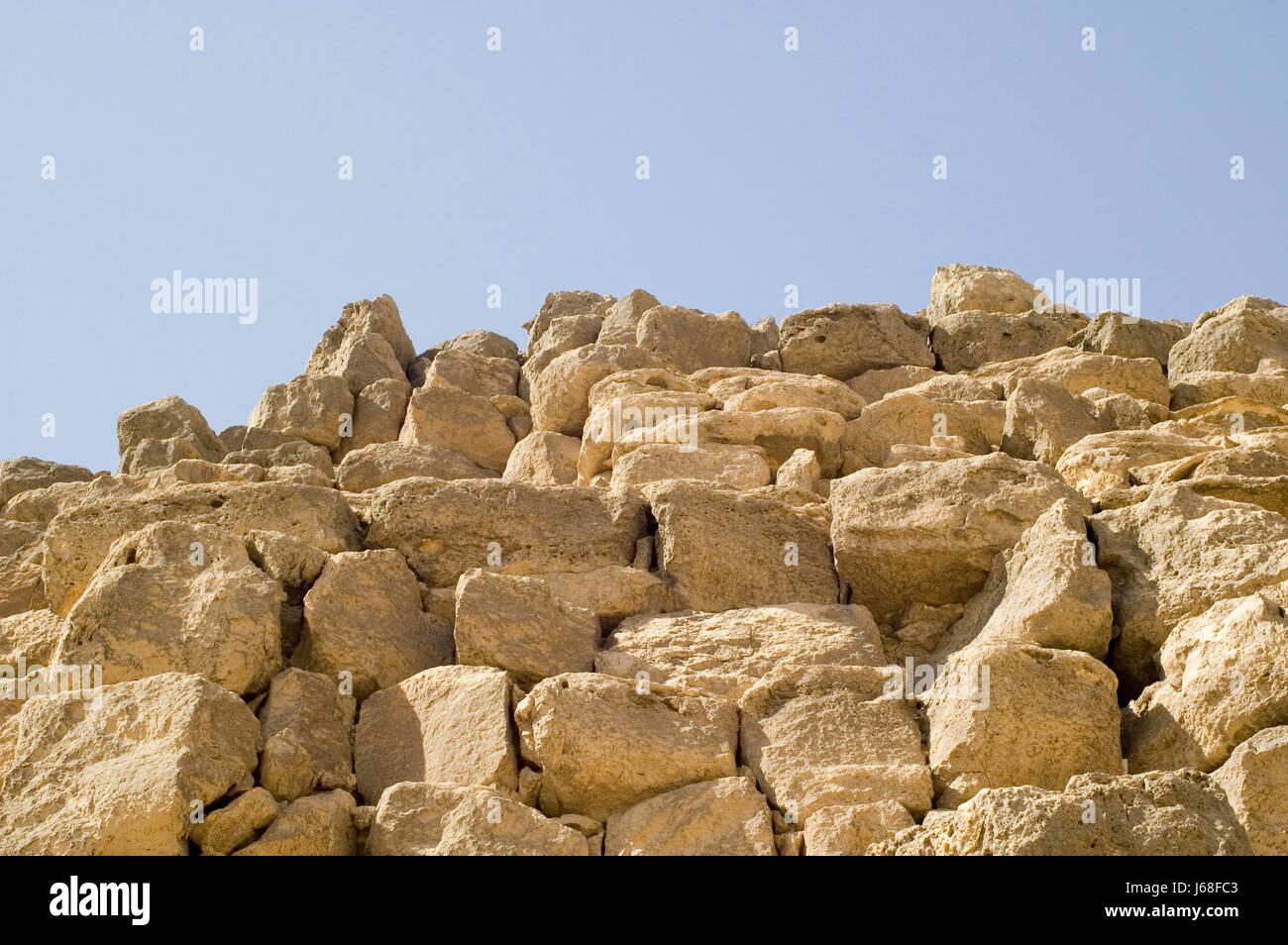 Stones of Khufu pyramid chaînes Banque D'Images
