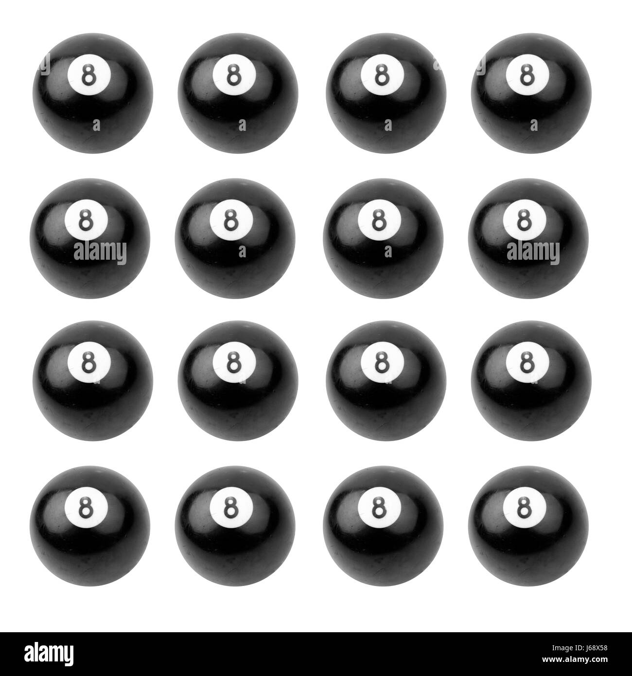 Jetblack basané noir deep black huit soi billard Boules hors-ligne bol Banque D'Images