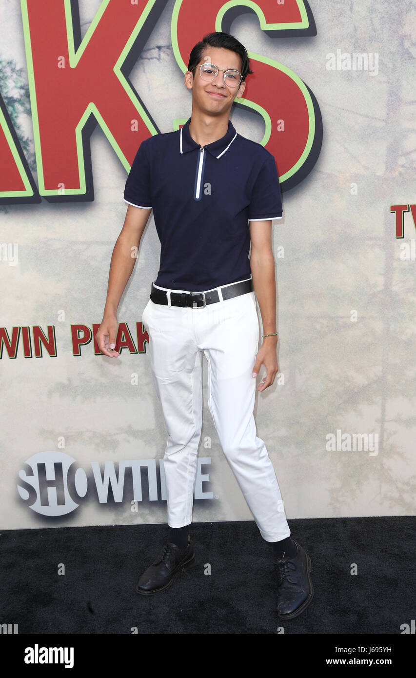 Los Angeles, Californie, USA. 19 mai, 2017. Xolo Mariduena, à première de Showtime's 'Twin Peaks' Chez Ace Hôtel de Californie le 19 mai 2017. Credit : FS/MediaPunch/Alamy Live News Banque D'Images