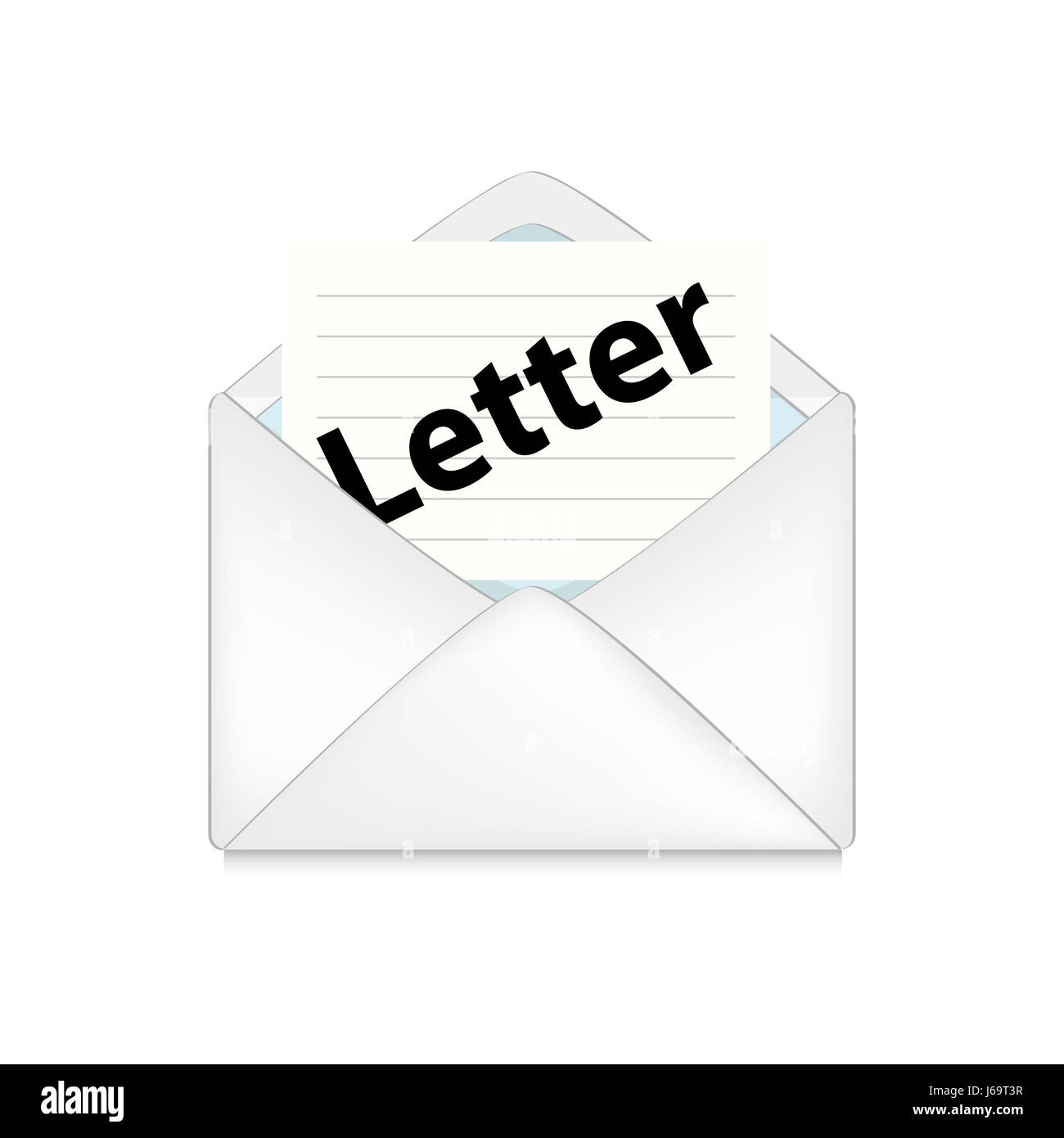 Projet de conception de modèle de plan projet concept lettre courrier ouvert internet icône www Banque D'Images