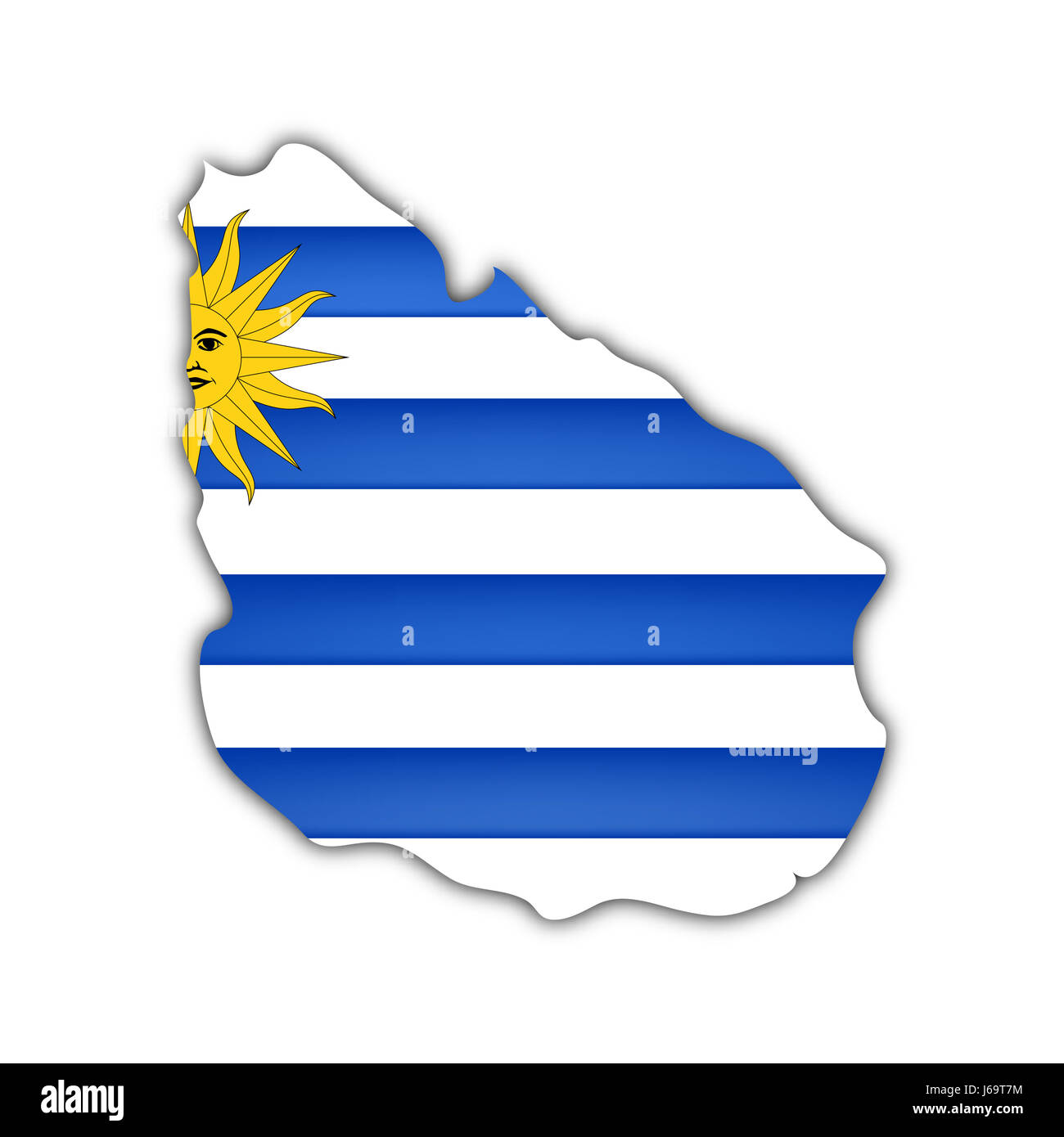 Drapeau uruguay amérique du sud atlas des cartes carte du monde travel noir graphiques Banque D'Images