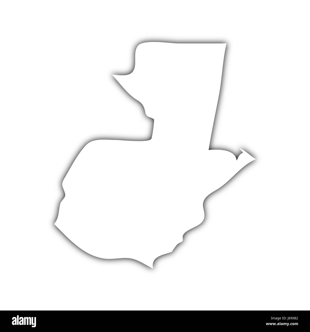 Guatemala Amérique du Sud drapeau atlas des cartes carte du monde travel noir graphiques Banque D'Images