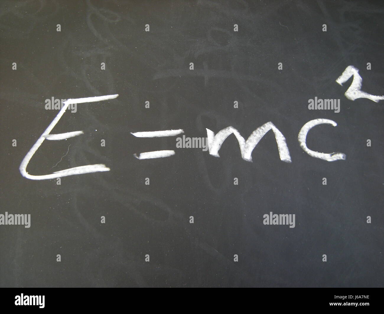 Apprendre la physique du chalk la théorie de la relativité d'enseignement scolaire Banque D'Images