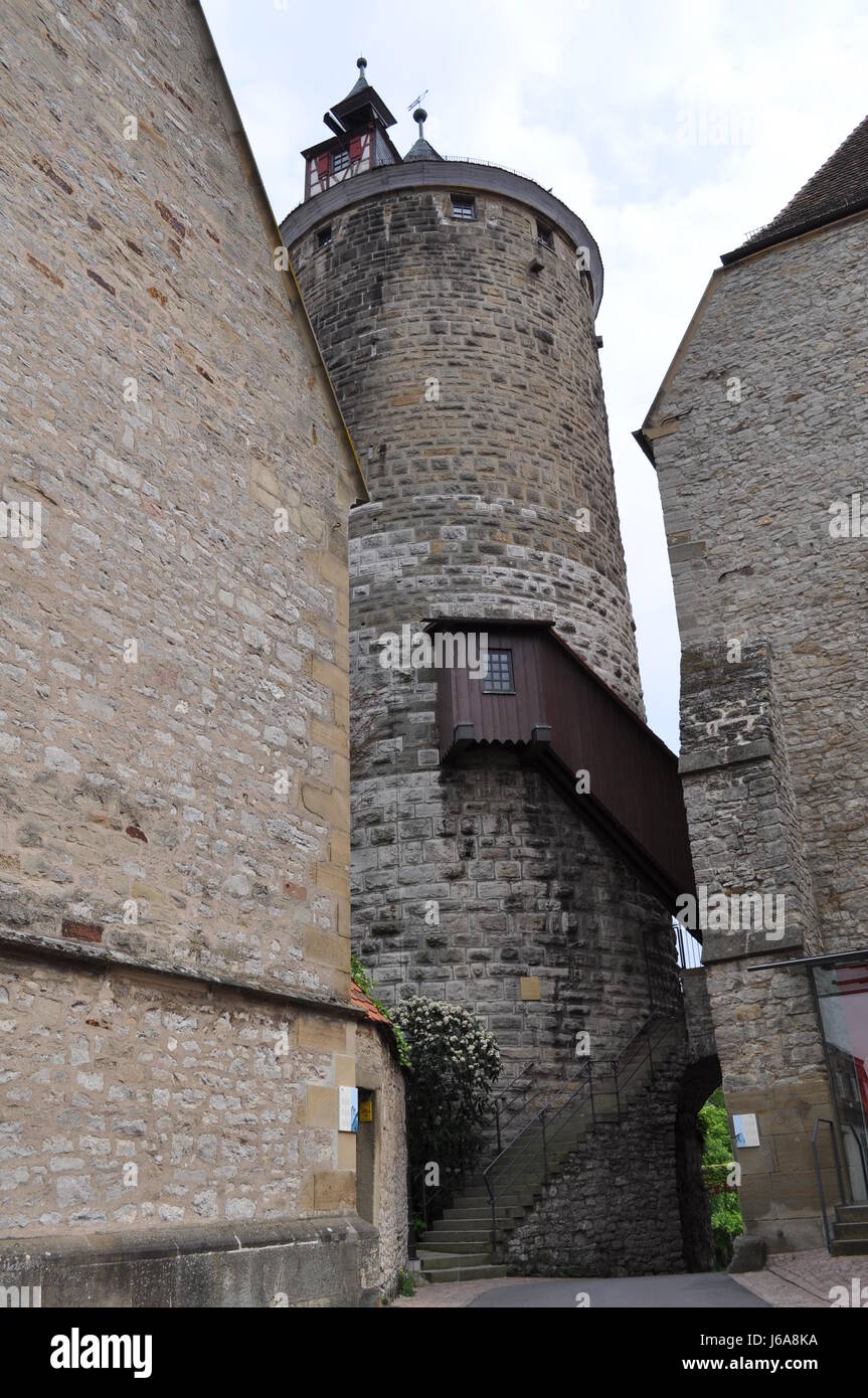 Château de la tour Château moyen âge tower haute pression) château château Banque D'Images