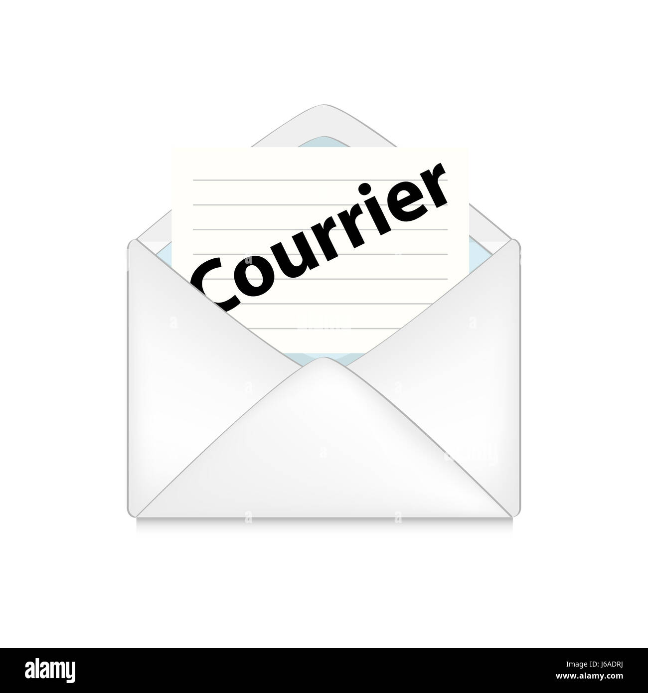 Projet de conception de modèle de plan projet concept courrier ouvert icône enveloppe www internet Banque D'Images