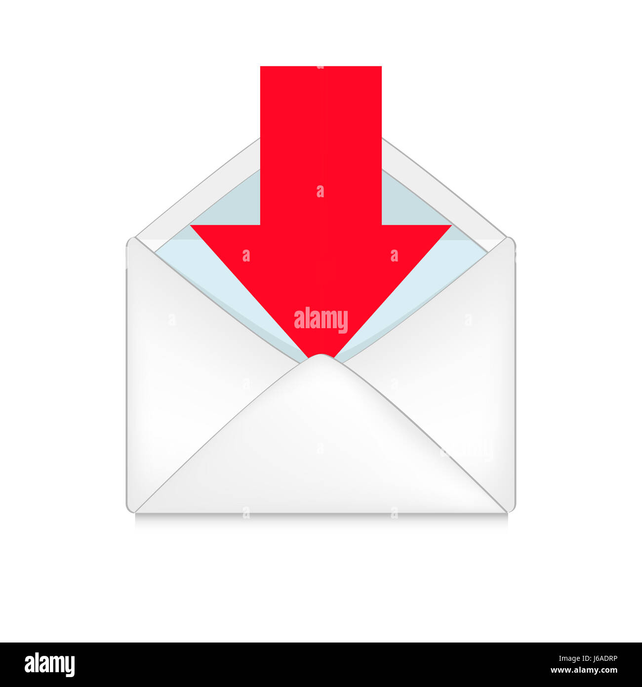 Projet de conception de modèle de plan projet concept mail spire ouvert icône enveloppe Banque D'Images