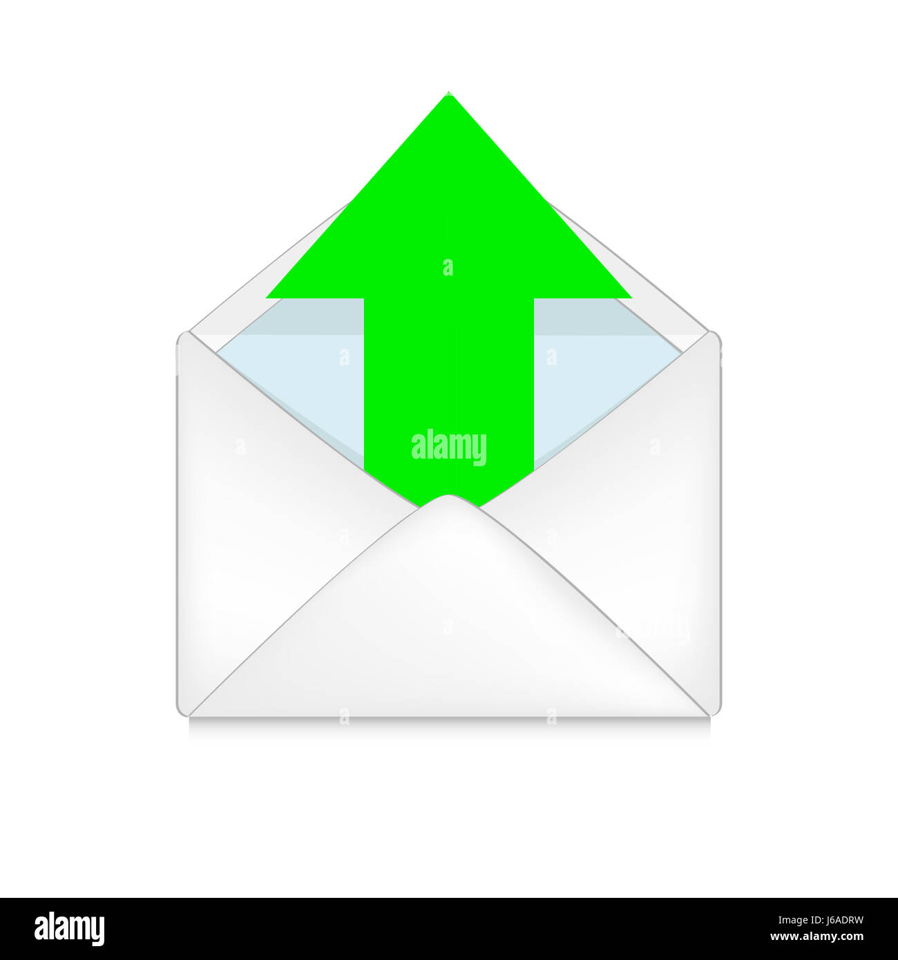 Projet de conception de modèle de plan projet concept mail spire ouvert icône enveloppe Banque D'Images