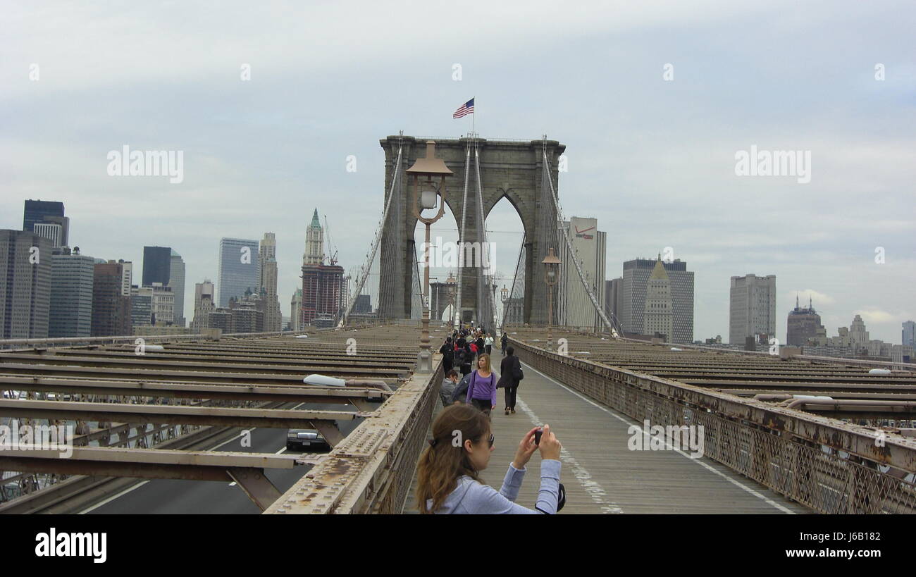 pont de Brooklyn Banque D'Images