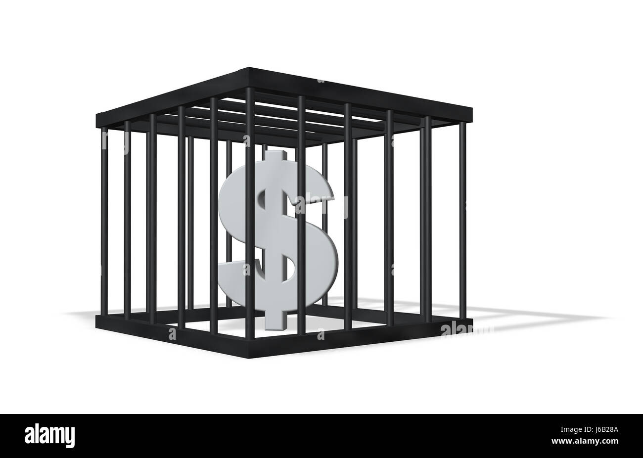 Dollar canadien emprisonné Banque D'Images