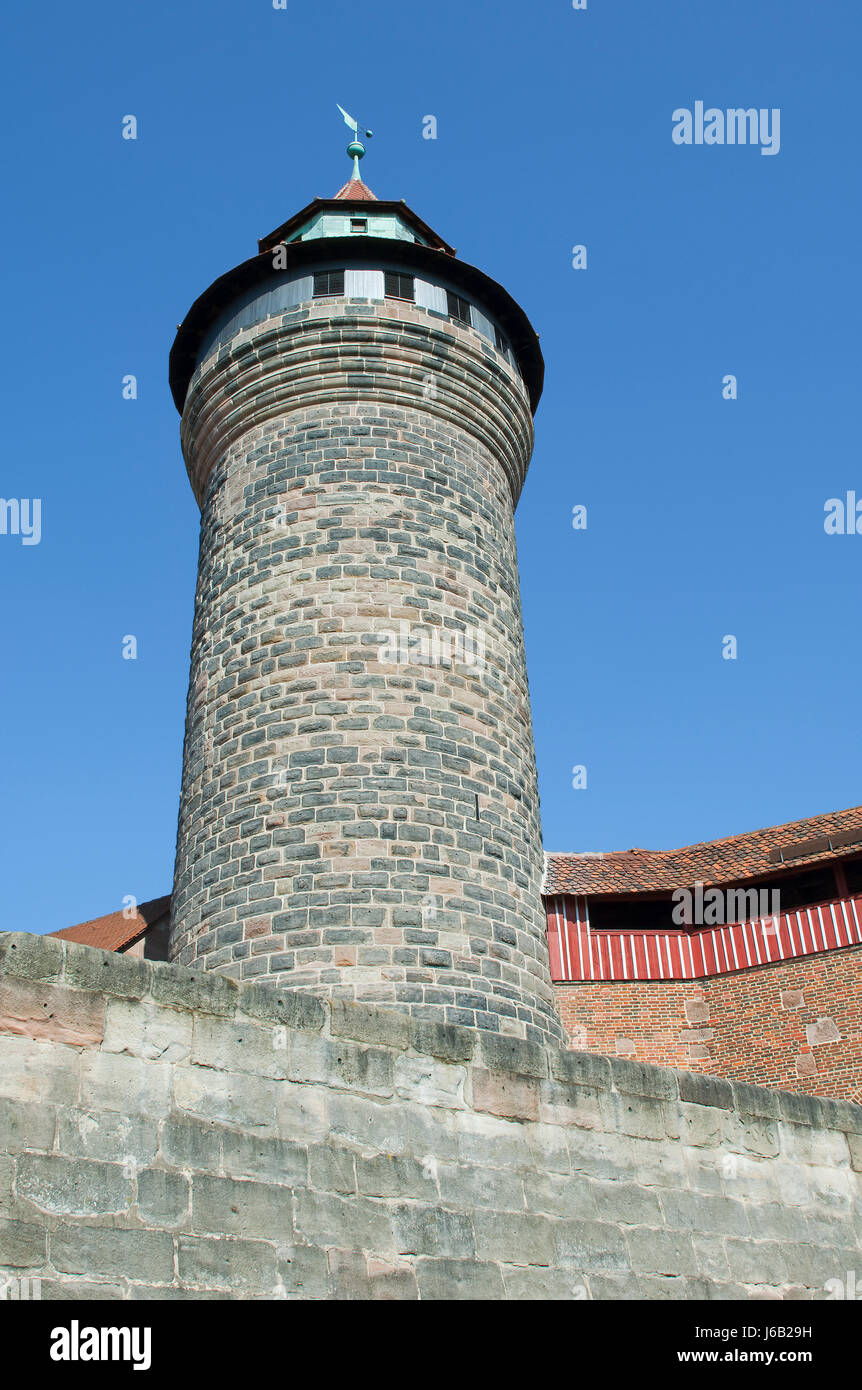 Le château impérial de Nuremberg Banque D'Images