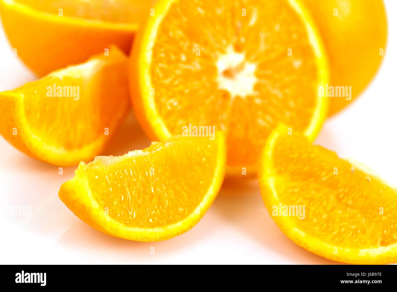 Disque en option orange jus jus orange pièce stuc segment section partie salon Banque D'Images