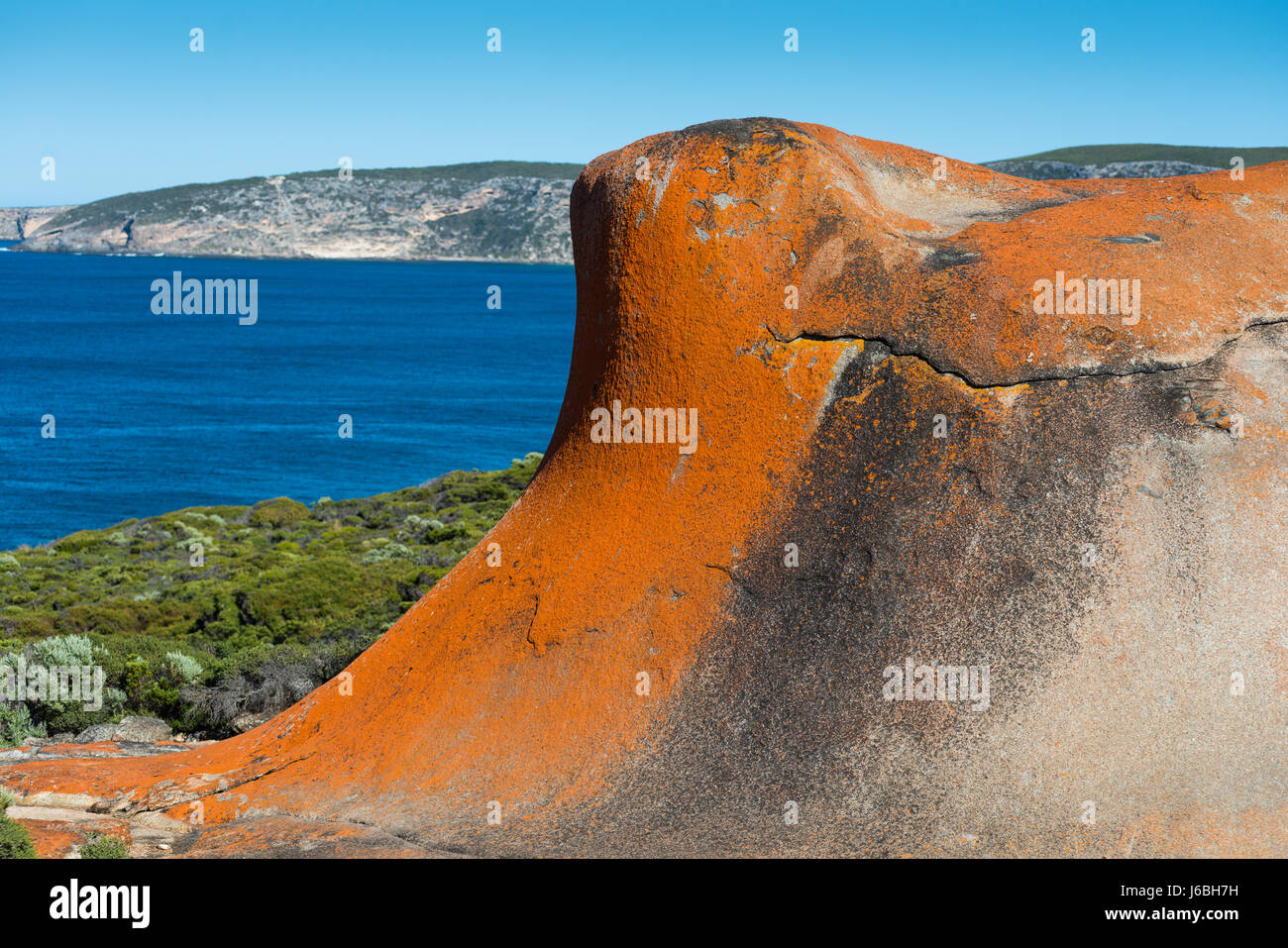 Remarkable Rocks, parc national de Flinders Chase, Kangaroo Island, Australie du Sud. Banque D'Images