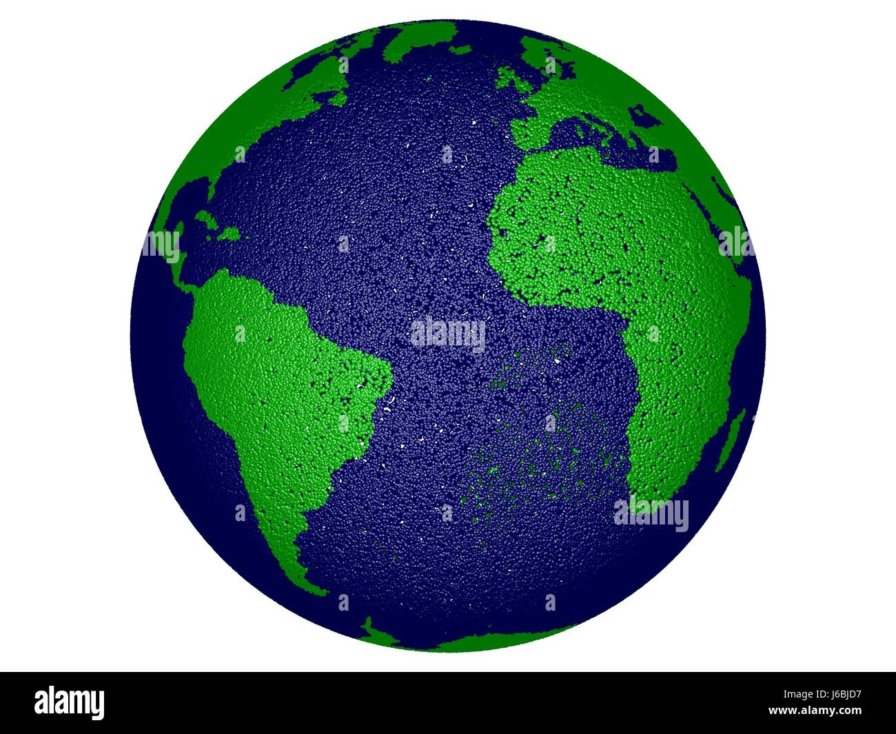 Planète Terre planète numérique mondiale World Atlas des cartes carte du monde informatique Banque D'Images
