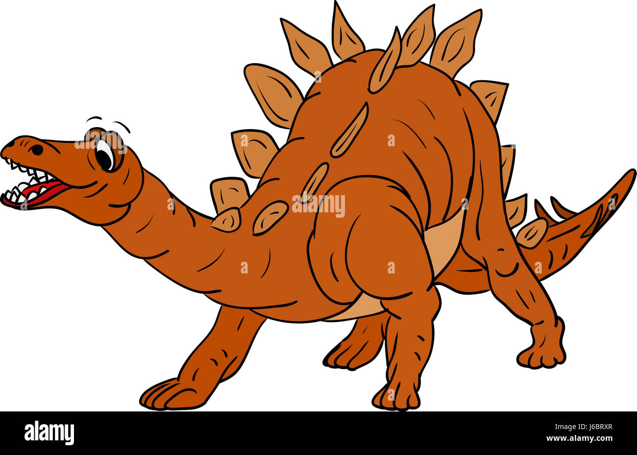 Les animaux isolés dinosaure illustration cartoon dessiner danger rire rire rire Banque D'Images