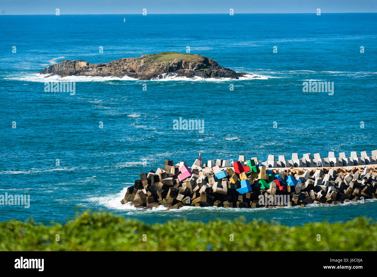 Vues de Muttonbird Island, Coffs Harbour, Australie. Banque D'Images