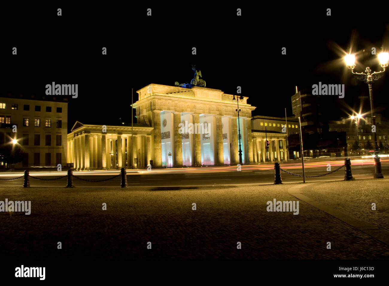 Passage archgway objectif porte de Brandebourg berlin visites du bras mars carré Banque D'Images
