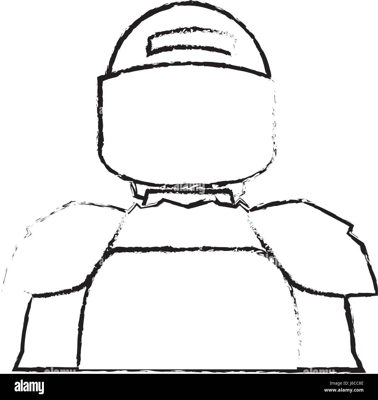 American footbal épaulières uniforme casque Illustration de Vecteur