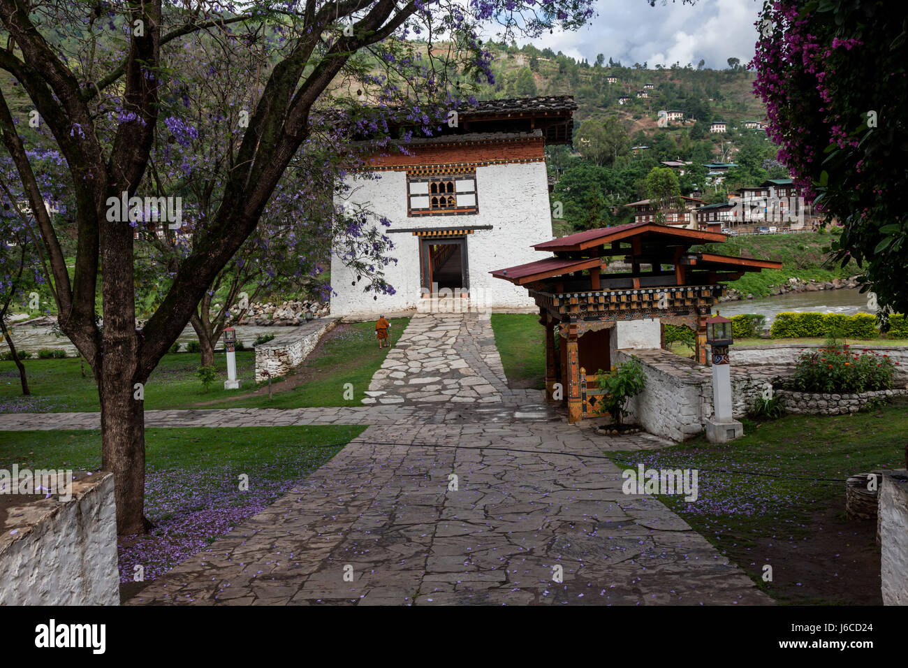 Punakha Dzong du Bhoutan Banque D'Images