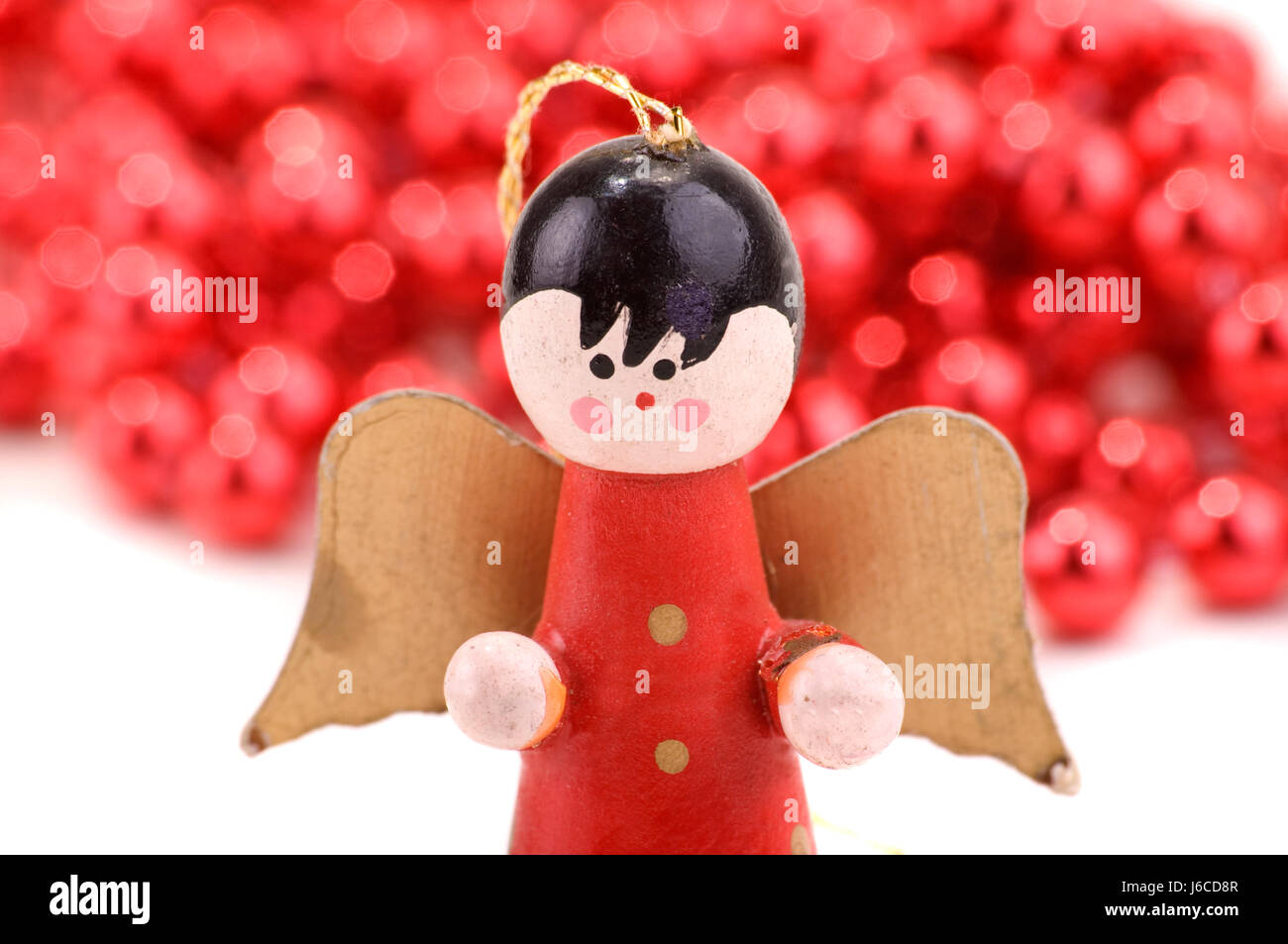 Avènement golden angel anges fir cone gold christmas xmas x-mas facultatif isolés Banque D'Images