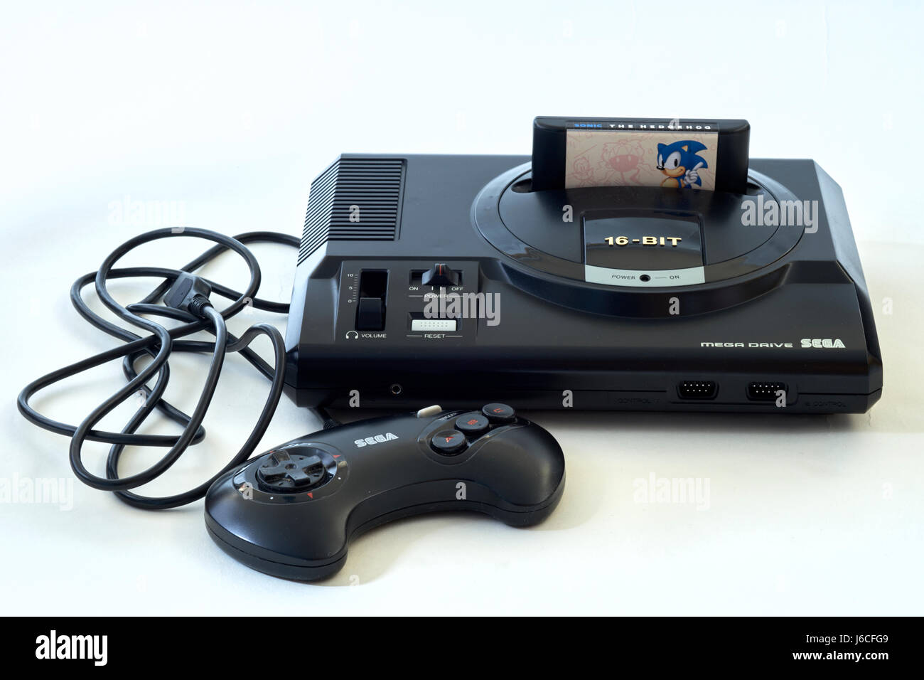 SEGA Mega Drive, console de jeux, jeu vidéo Banque D'Images