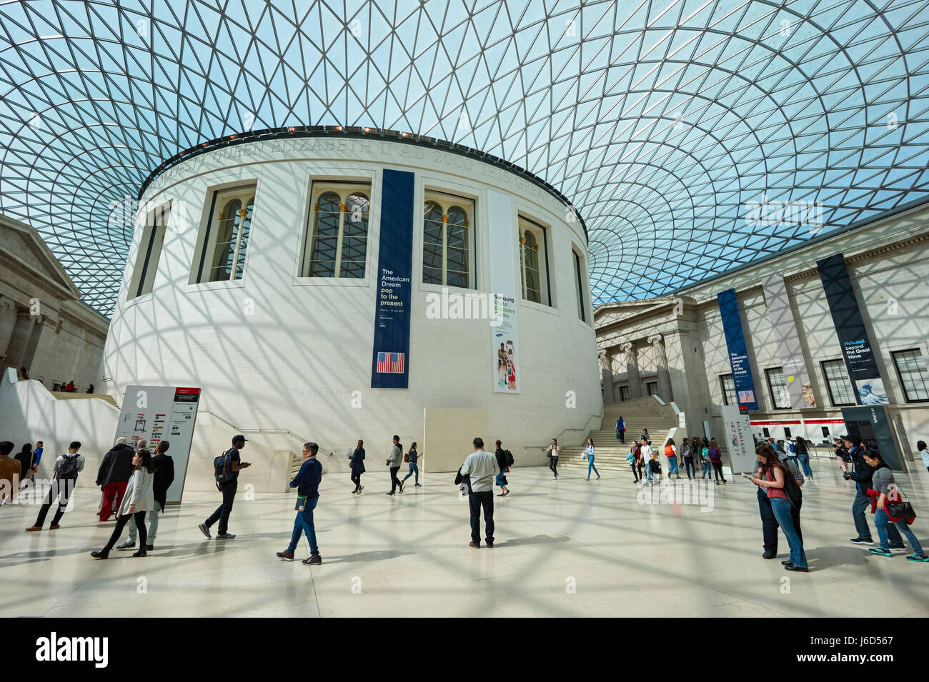 La Queen Elizabeth II Great Court du British Museum, Londres Angleterre Royaume-Uni UK Banque D'Images