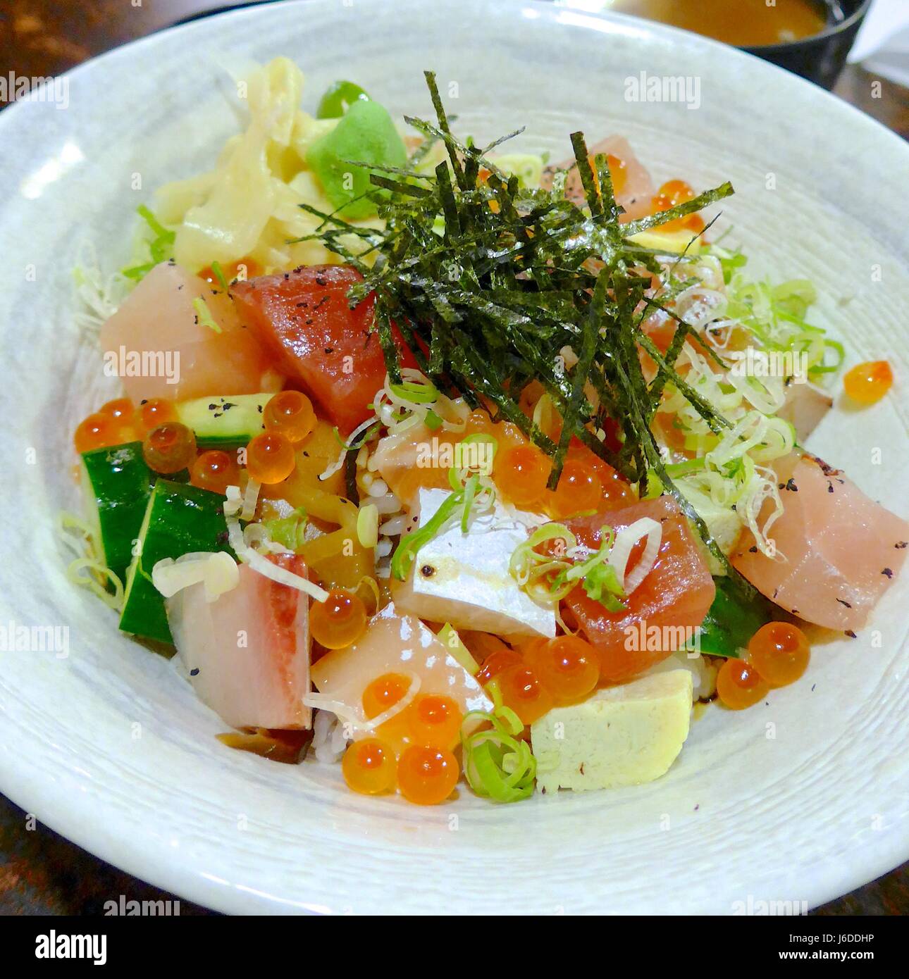 Repas Sashimi close up in bowl Banque D'Images