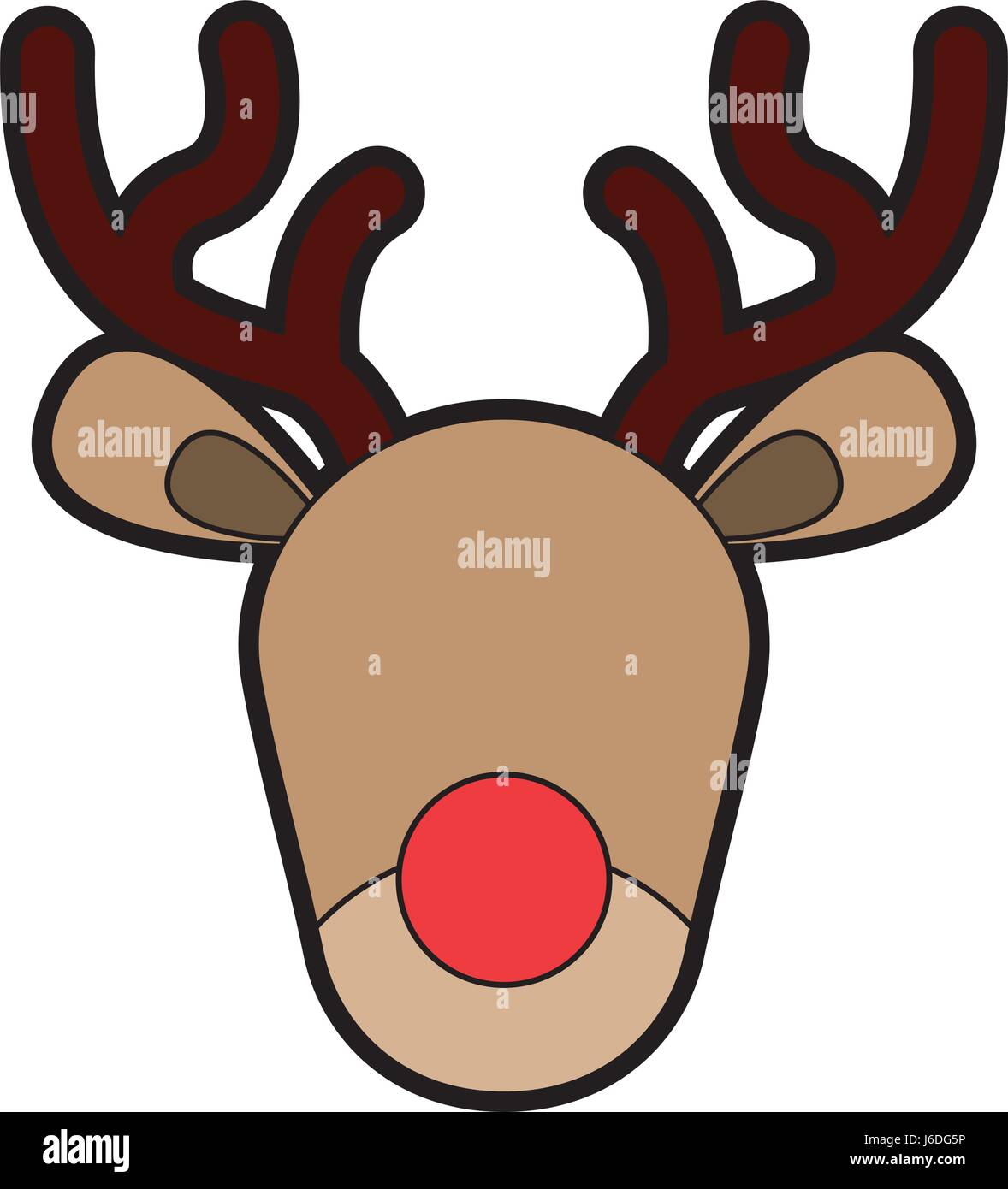 Le Renne De Noel Mignon Image Vectorielle Stock Alamy