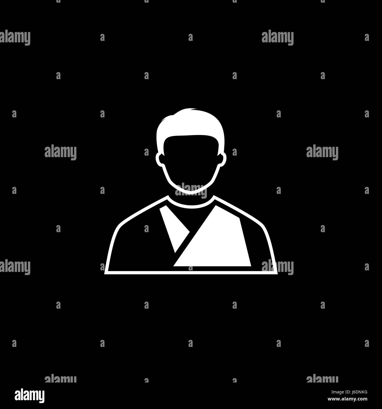 L'icône de l'orthopédie. Modèle plat. Illustration isolé. Deux couleurs. Illustration de Vecteur