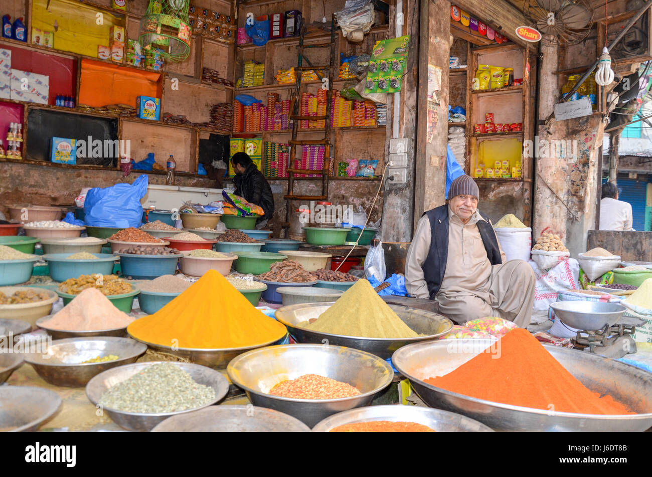 La célèbre rue, Lahore, Punjab, Pakistan Banque D'Images