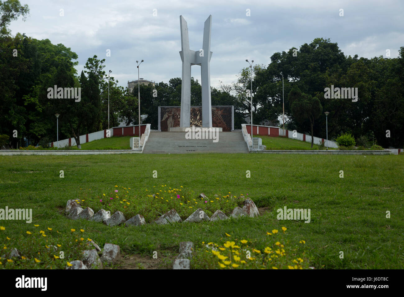 L'université de Rajshahi Shaheed Minar. Dhaka, Bangladesh Photo Stock