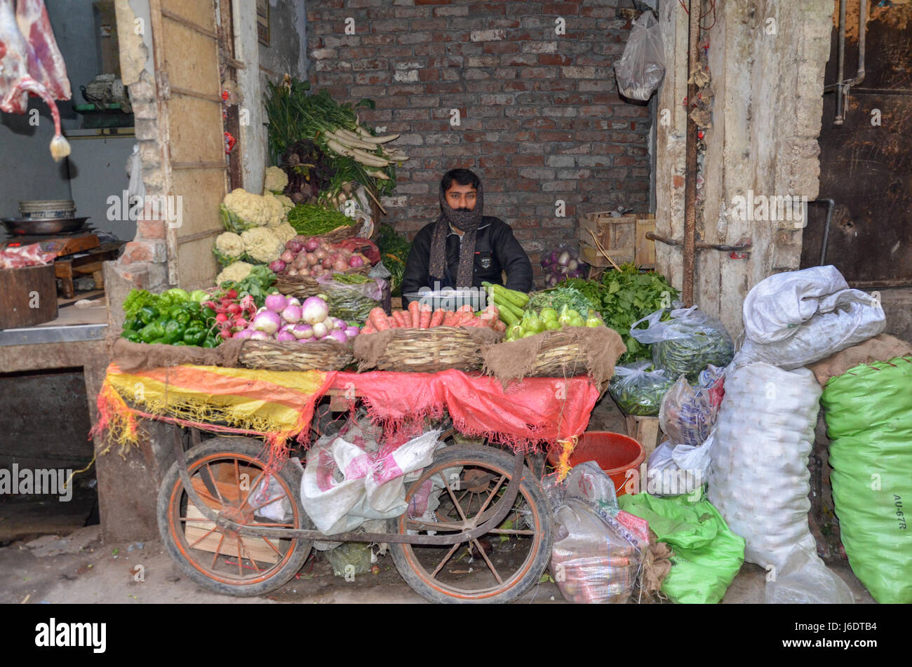 La célèbre rue, Lahore, Punjab, Pakistan Banque D'Images