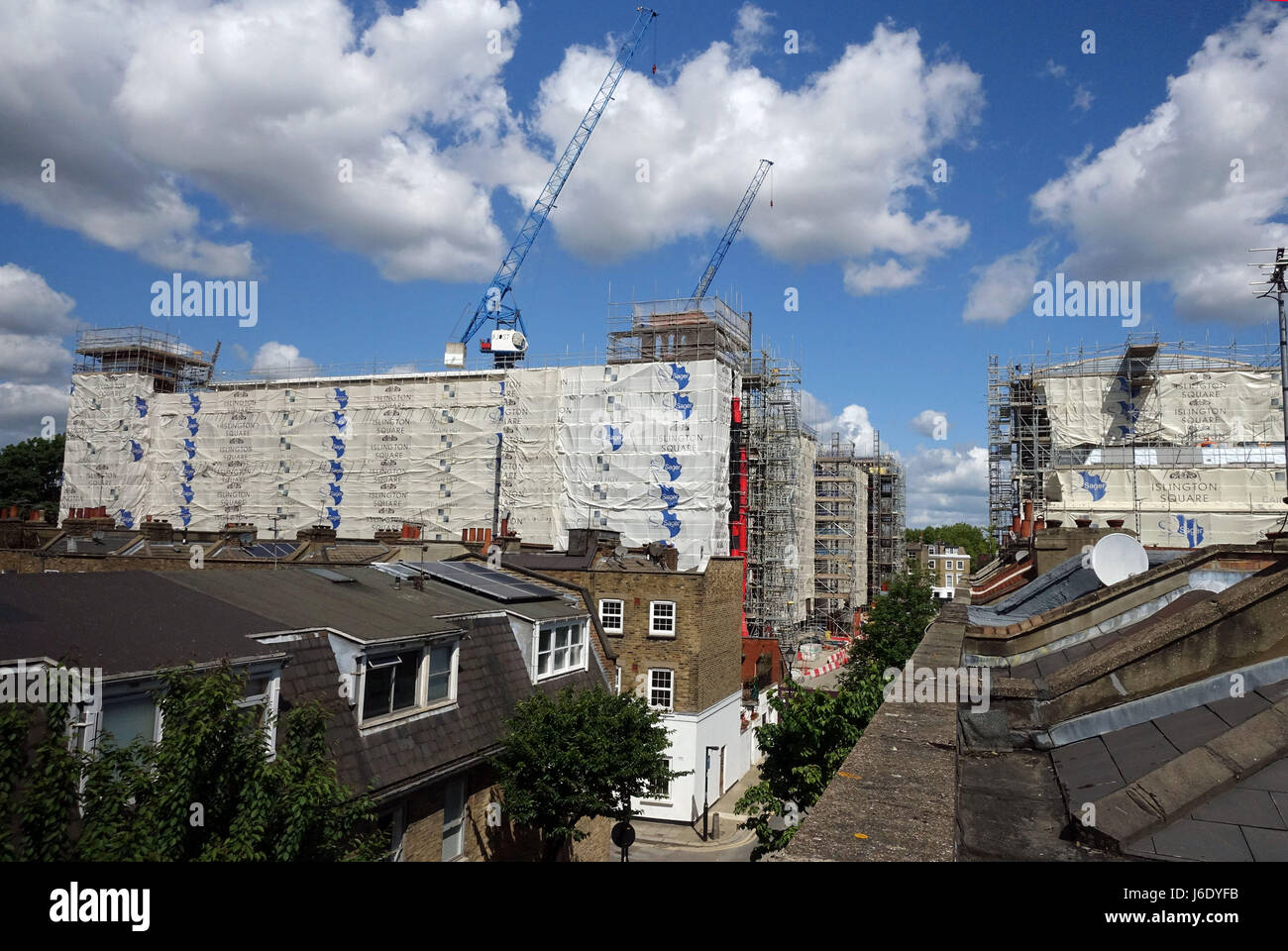 Islington Square réaménagement de l'ancienne Poste Royale site, Islington, Londres Banque D'Images