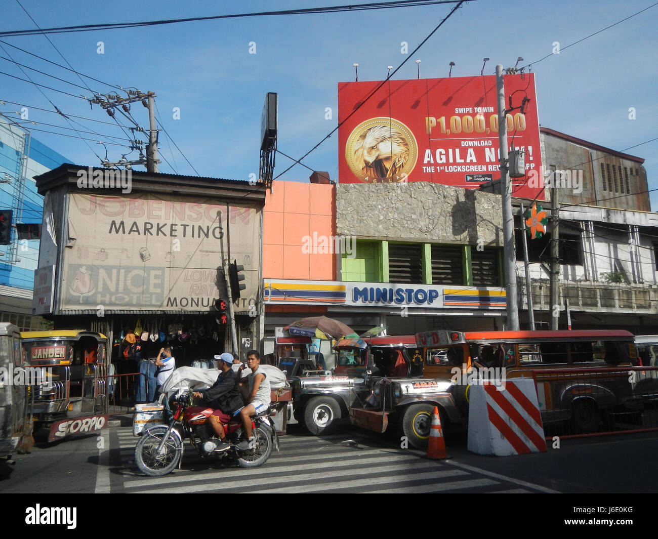 07520 Laredo Ville Sangandaan routes repères 20 barangays SM Banque D'Images