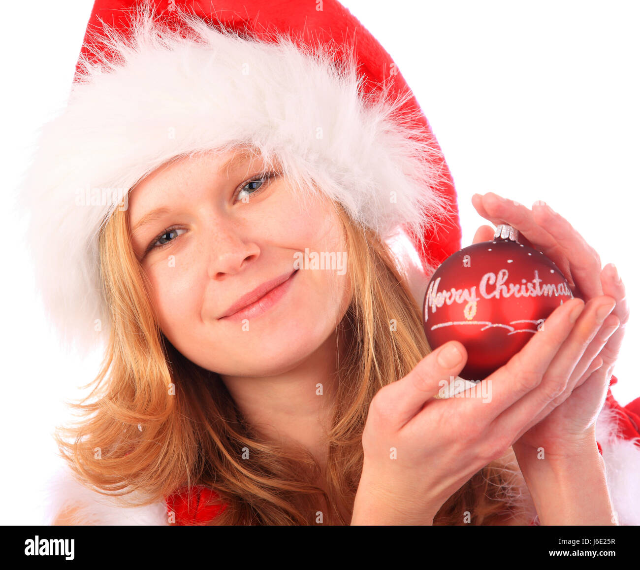 Dame femme noël arbre enchanté miss merry enthousiastes peu ambitieuse Banque D'Images