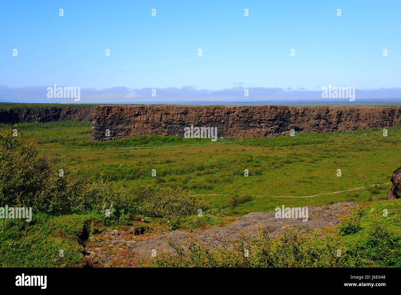 Highland ravin Islande mountain acte de dieu national park rock poussière de l'Arctique Banque D'Images